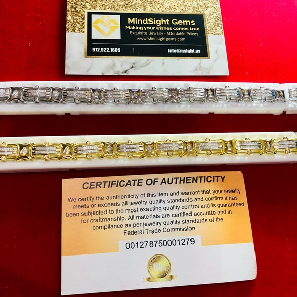 Genuine real diamond custom made bracelets for men, bestsellers back in stock! - Picture 3 of 10